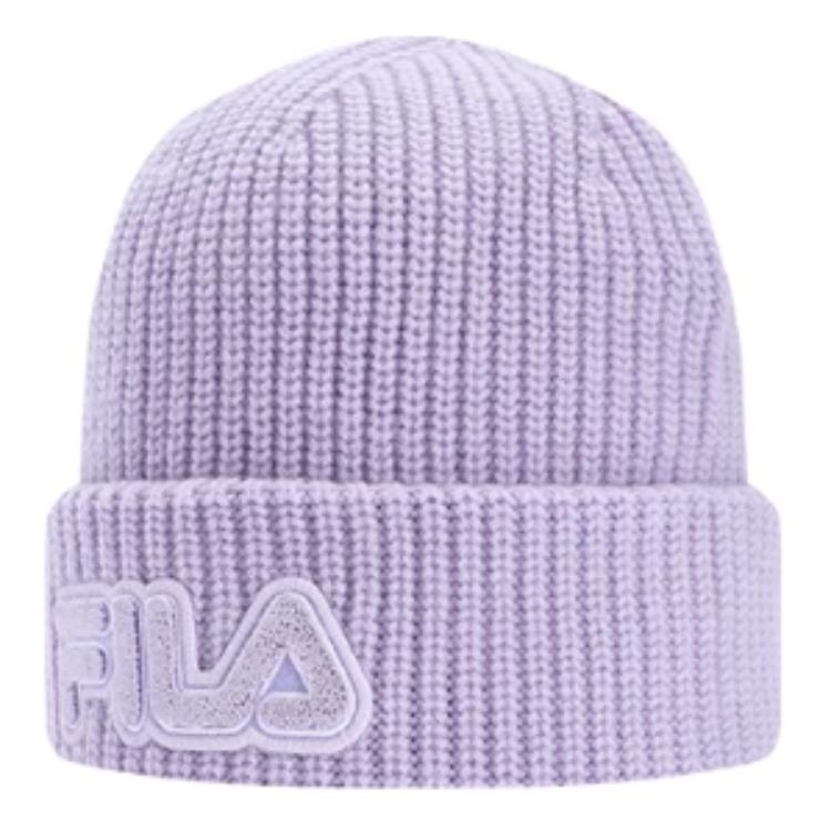 

FILA Фиолетовая вязаная шапка унисекс из овечьей шерсти, Purple
