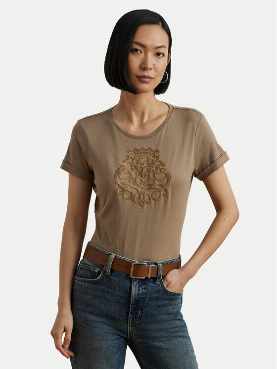 

Футболка свободного кроя 200963905002 Lauren Ralph Lauren, бежевый