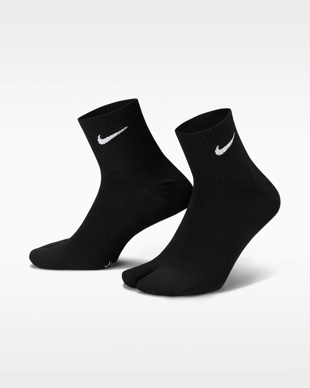 Легкие носки Nike Everyday Plus "Rift" с раздвоенным мыском, Black/White
