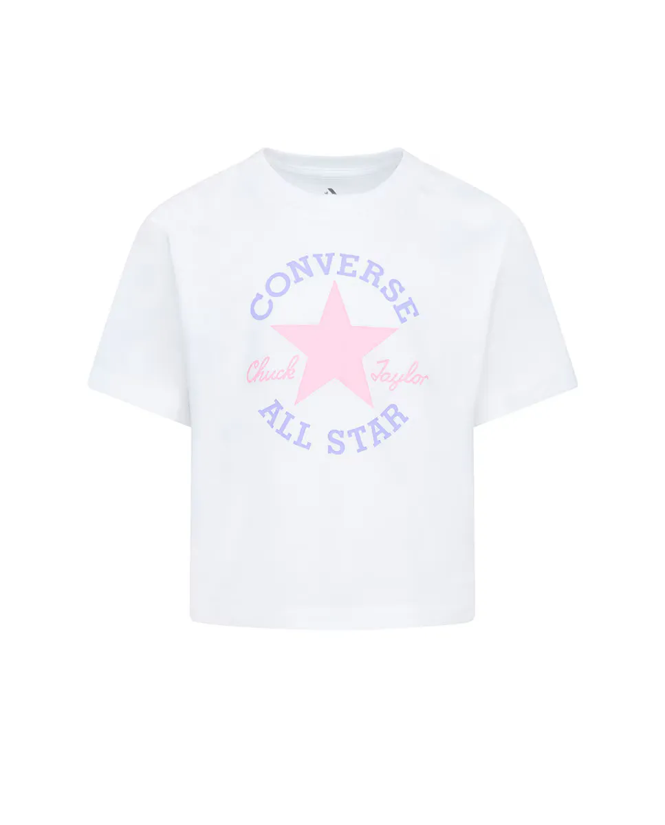 

Футболка Converse Chuck Patch с заплаткой-логотипом, розовый
