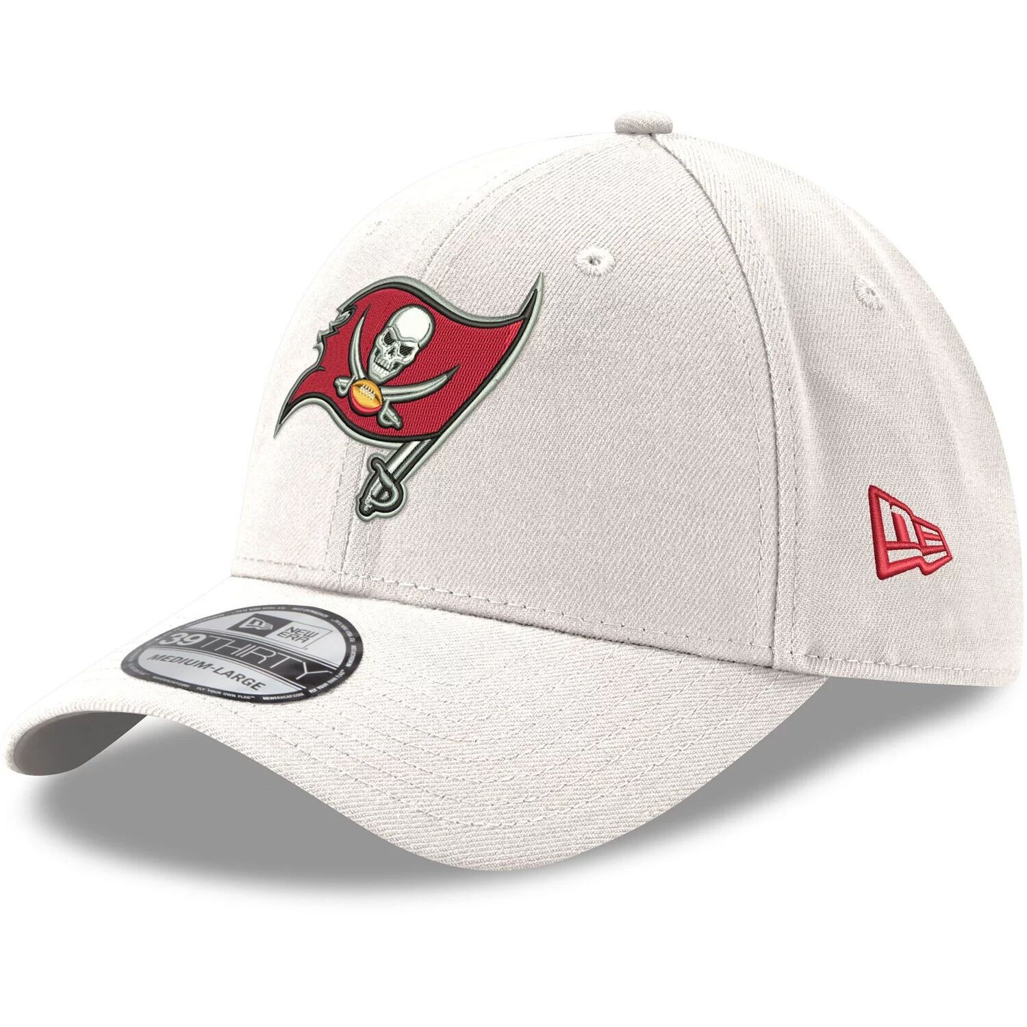 

Мужская кепка New Era White Tampa Bay Buccaneers Iced II 39THIRTY Flex Hat