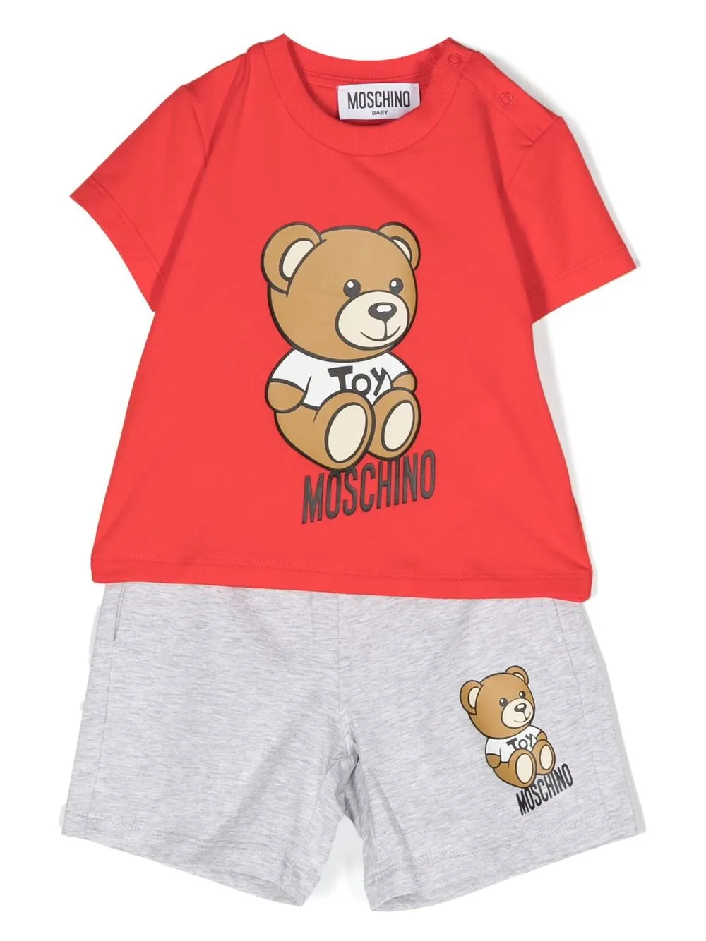 

Шорты с принтом Teddy Bear Moschino Kids, красный
