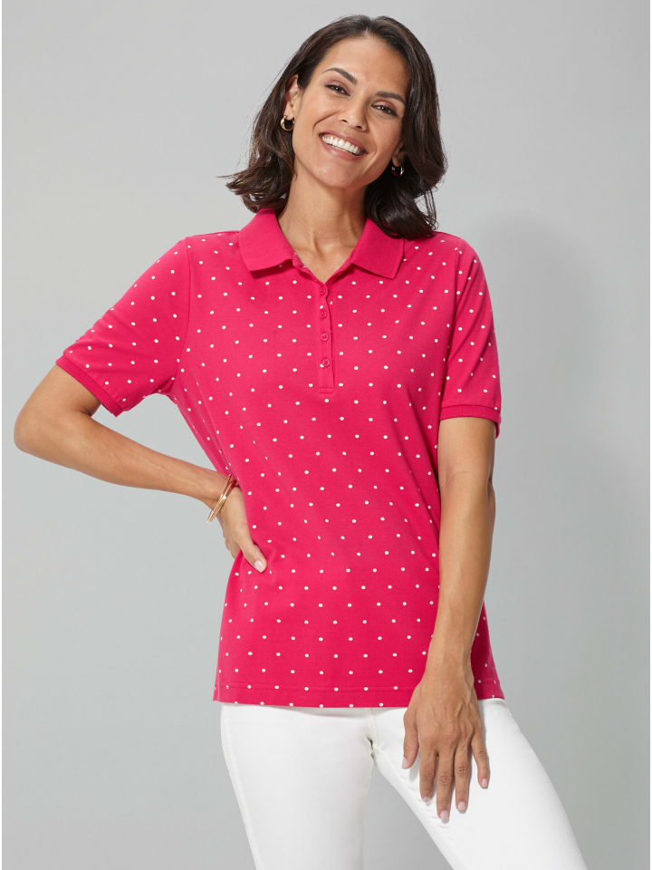 

Рубашка поло с рисунком в крапинку цикламенового цвета WITT WEIDEN