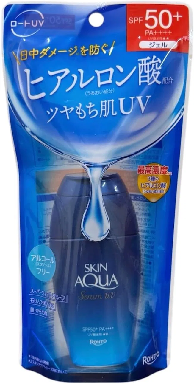 Солнцезащитный сыворотка-гель Skin Aqua с гиалуроновой кислотой SPF 50+ PA++++, 5 шт