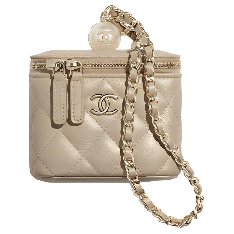 

Сумка через плечо из кожи икры, кросс-боди женская light umber CHANEL