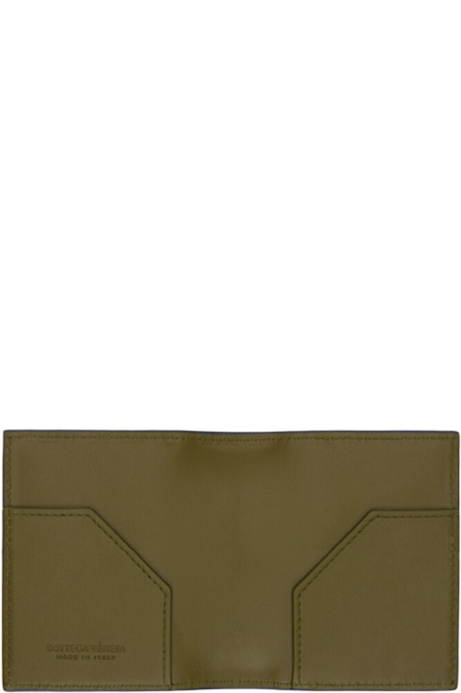 Серый футляр для купюр с интреччато Bottega Veneta — фото 3