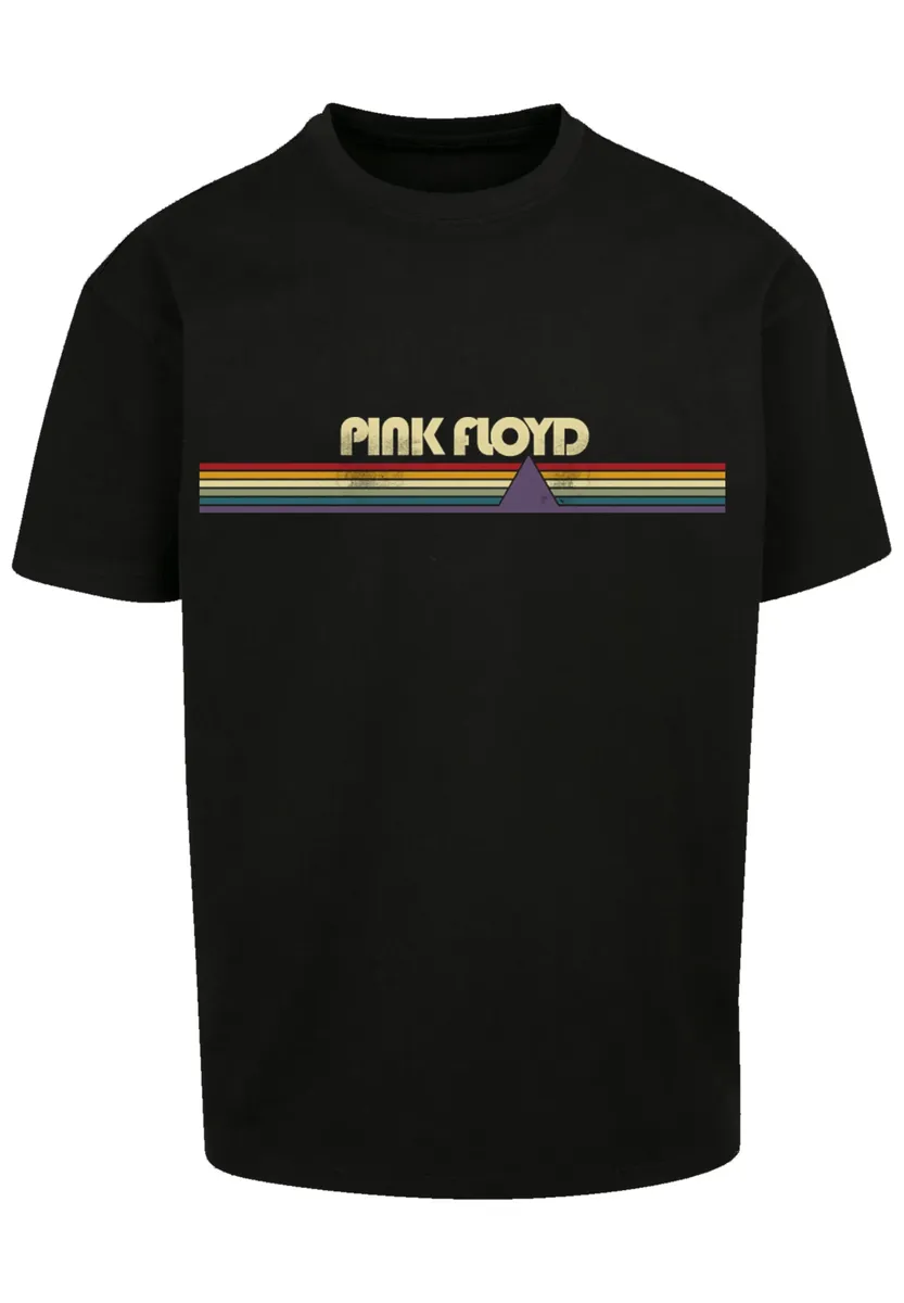 

F4NT4STIC Футболка "Pink Floyd Prism Retro Stripes", принт, черный