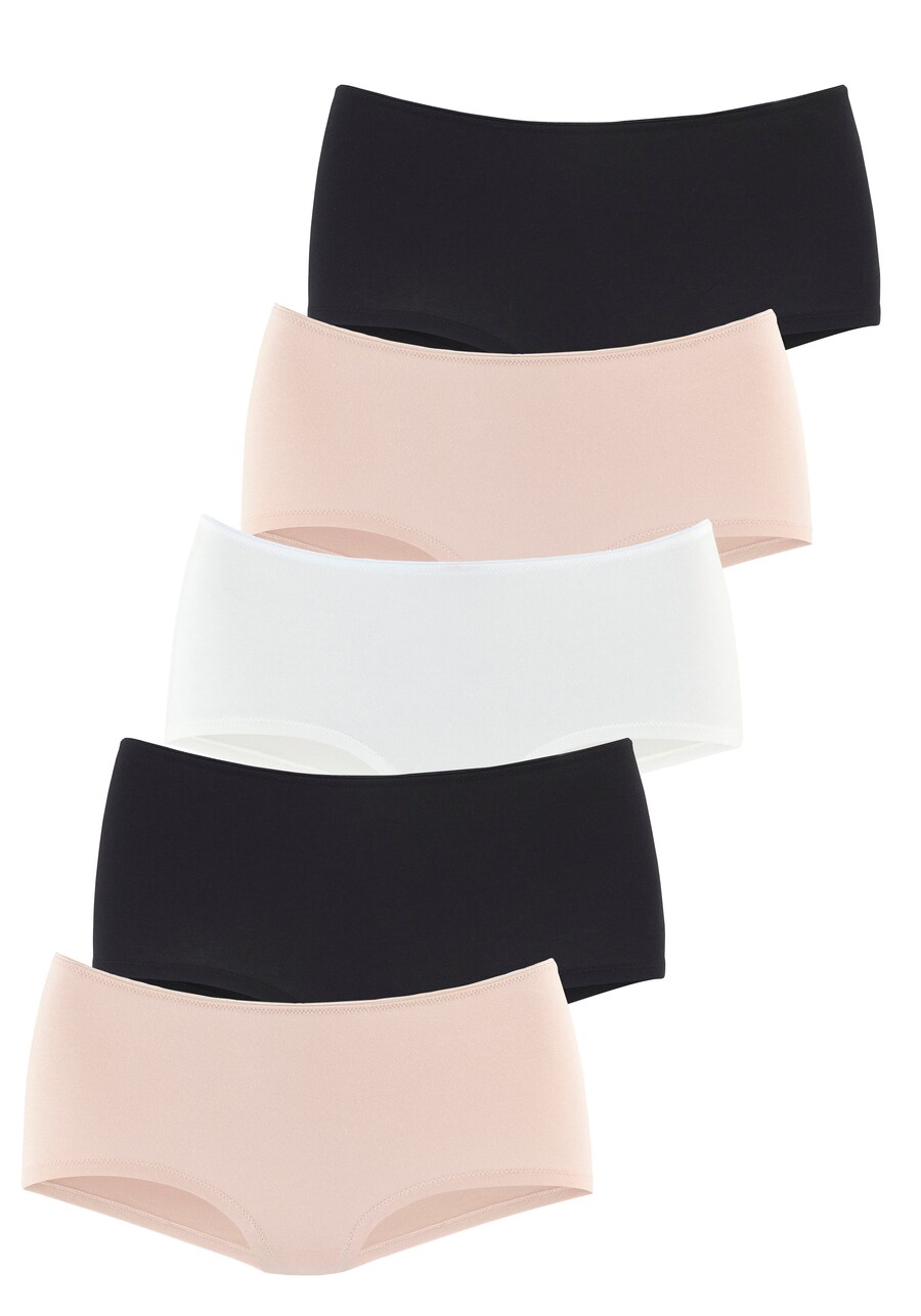 

Трусы LASCANA Boyshorts, черный/белый