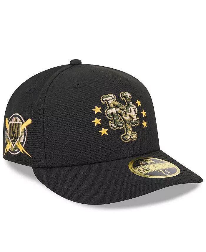 

Мужская черная кепка New York Mets 2024 Armed Forces Day Low Profile 59FIFTY Fitted Hat New Era