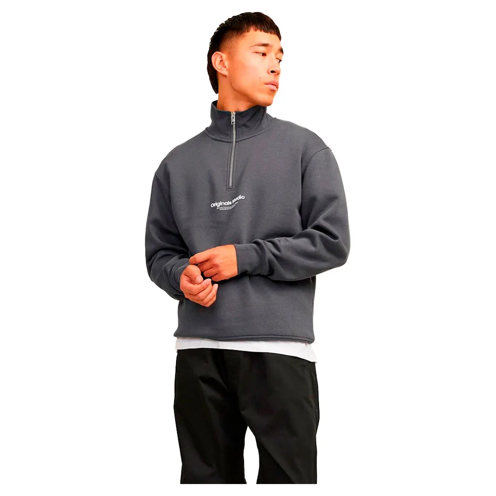 

Толстовка Jack & Jones Vesterbro half zip, серый