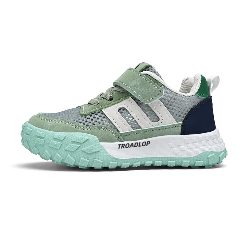 

Противоскользящие, легкие, амортизирующие, повседневные кроссовки для детей TROADLOP, зеленый