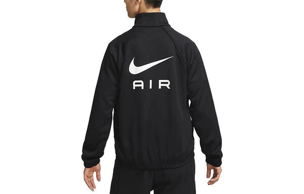 Куртка Men's Nike Contrasting Colors Large Logo Zipper Stand Collar Casual Sports Jacket Black, черный — фото 2