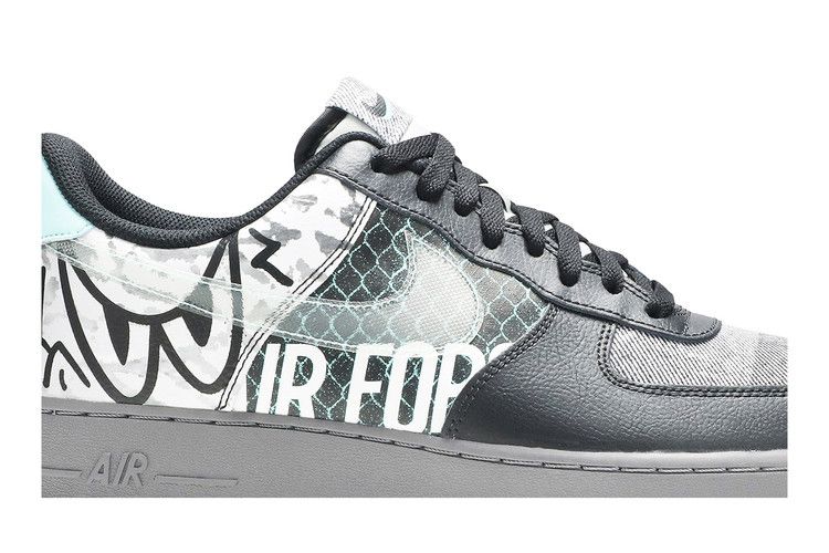 Кроссовки Nike Air Force 1 Low Premium 'Off Noir', черный — фото 3