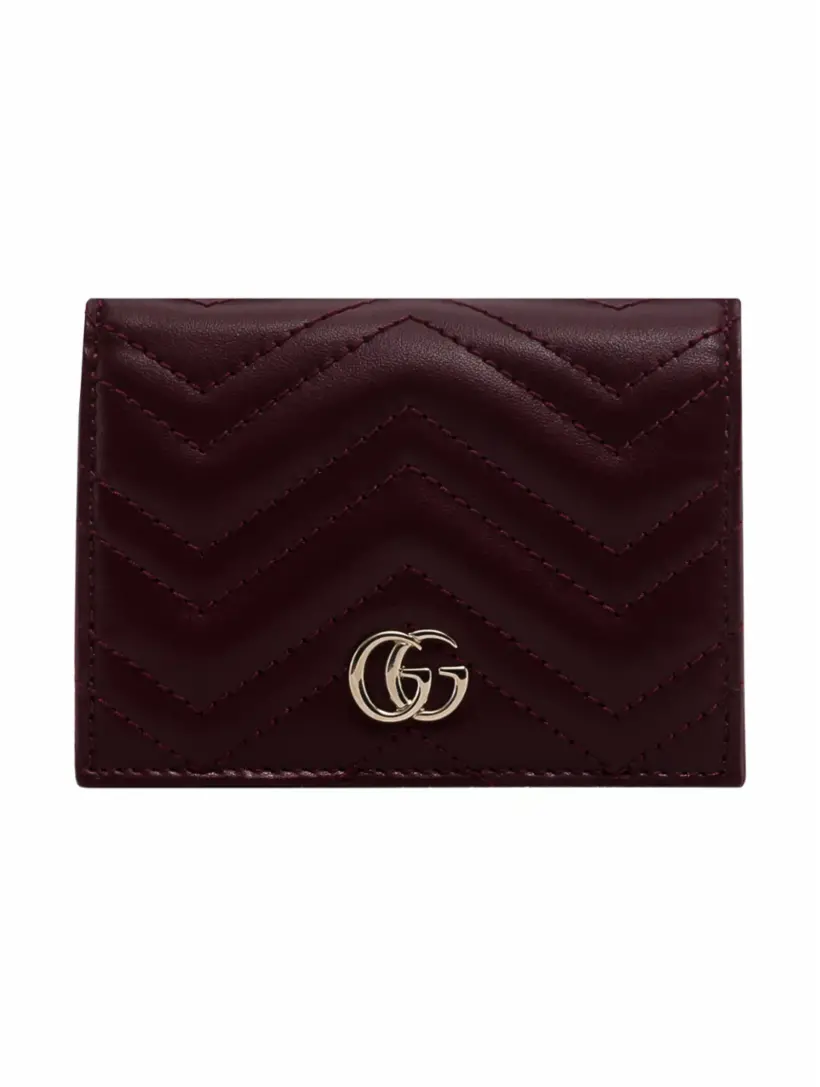 

Кожаное портмоне GG Marmont Gucci, бордовый