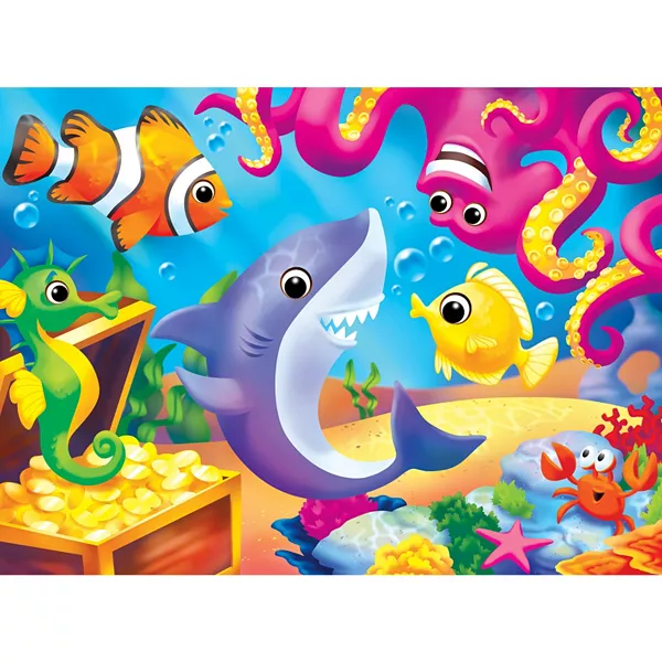 Глаза-Игрушки - пазл из 48 деталей «Маленькая акула и её друзья» Masterpieces Puzzles, multicolor — фото 2