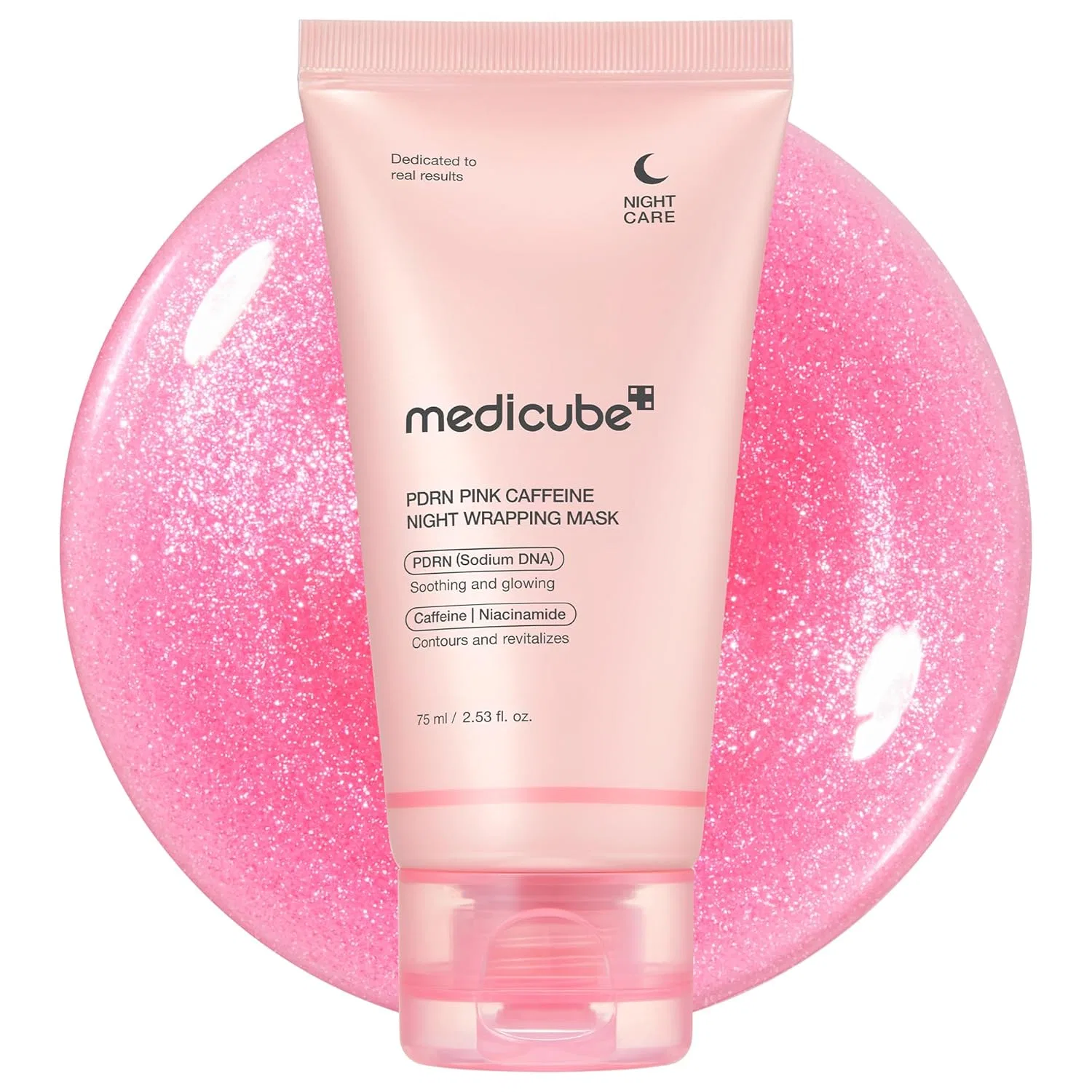 Маска для лица Medicube — Ночная -пленка для лица «PDRN Caffeine Overnight Rollable Peel-Off» от, 75 мл