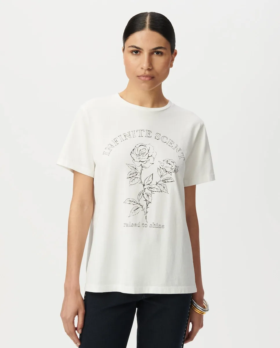 

Футболка для женщин с коротким рукавом и круглым вырезом IKKS, светло-бежевый