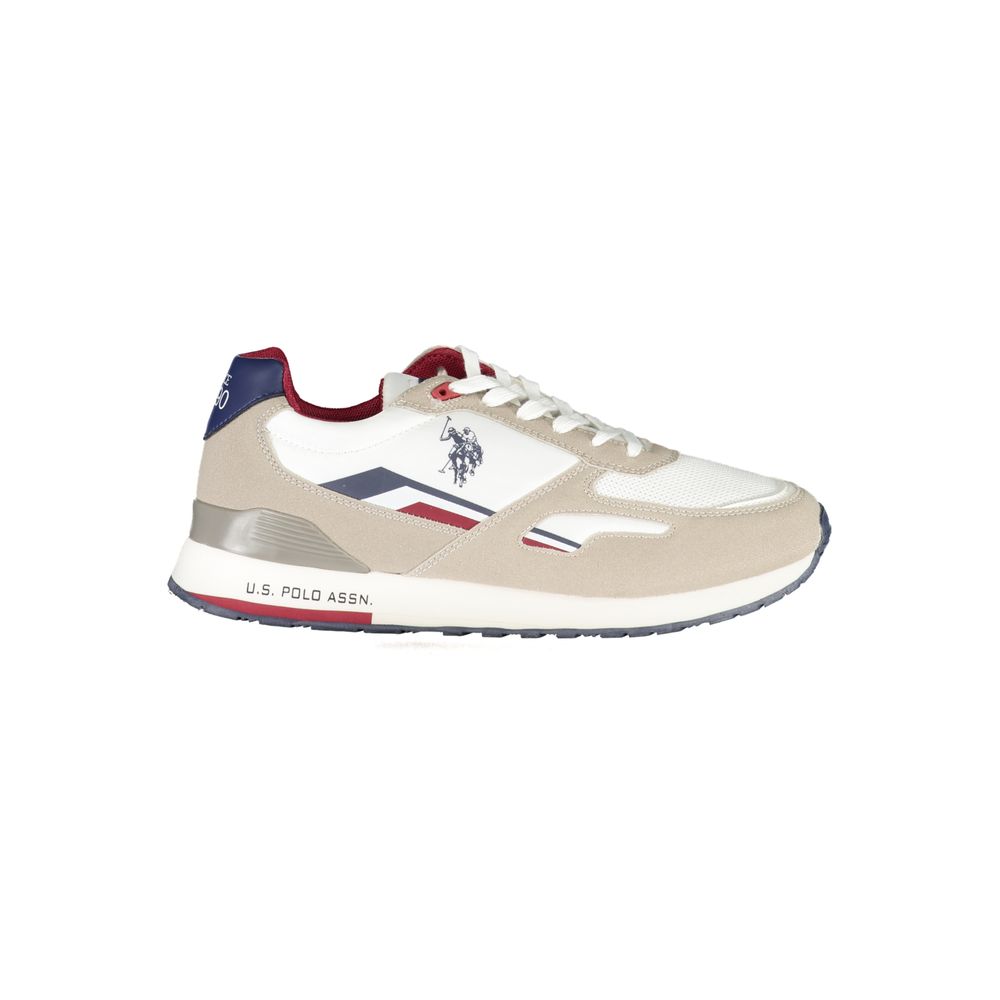 

Элегантные белые кроссовки с яркими акцентами U.S. Polo Assn.