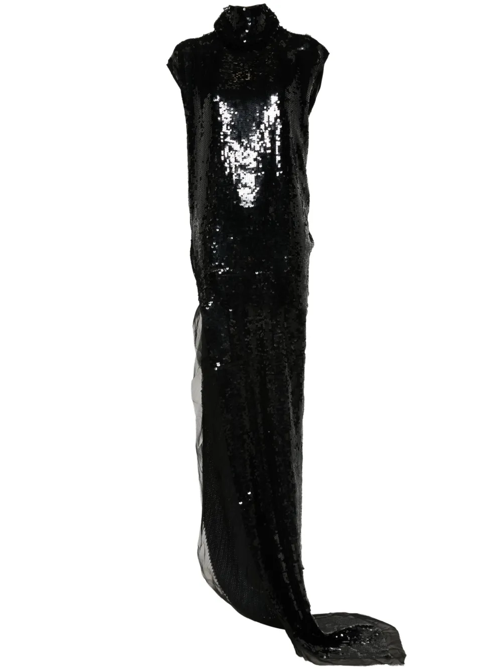 

Платье макси Edfu T с пайетками Rick Owens, черный