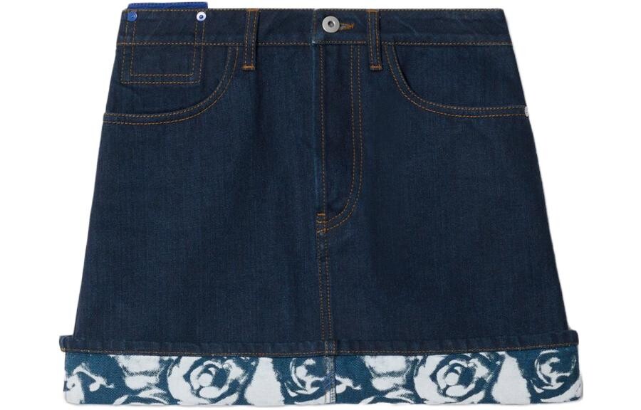 

Юбка джинсовая женская Burberry Denim Short, темно-синий