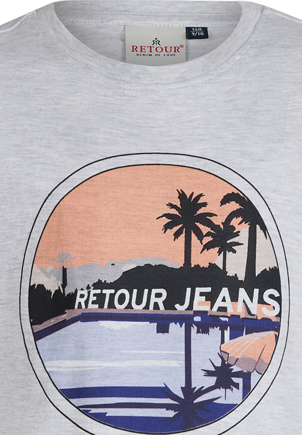 Футболка с принтом JODY Retour Jeans, светло-серый — фото 3