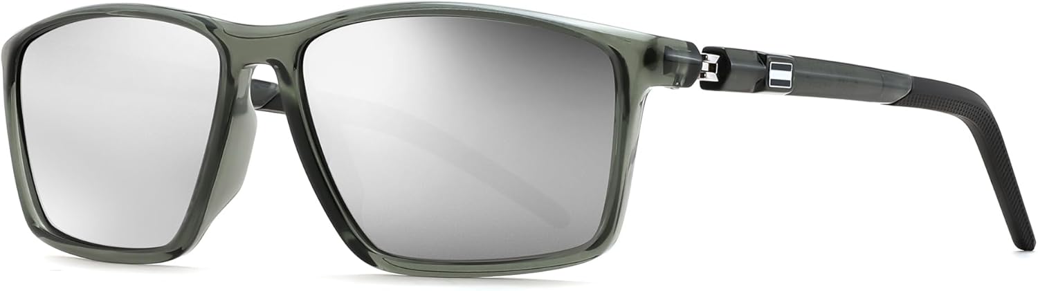 

Солнцезащитные очки FEISEDY квадратной формы для мужчин и женщин, ретро-стиль, прямоугольная форма, классические солнцезащитные очки, модная винтажная оправа, поляризованные, защита от УФ-излучения UV400, B0288, Grey/Silver