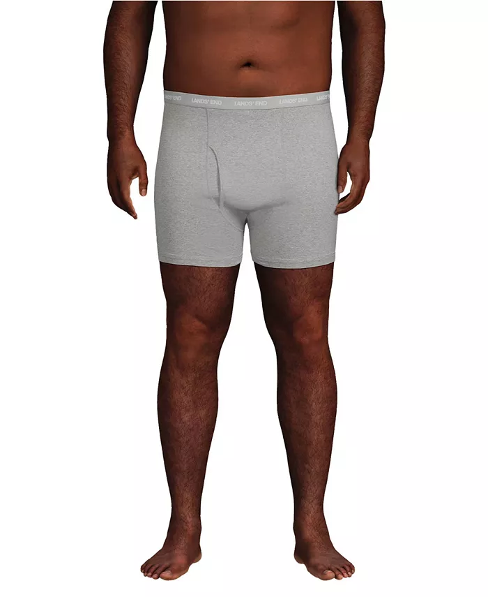 

Мужские боксеры-слипы Big 3 Pack из трикотажа Lands' End, серый