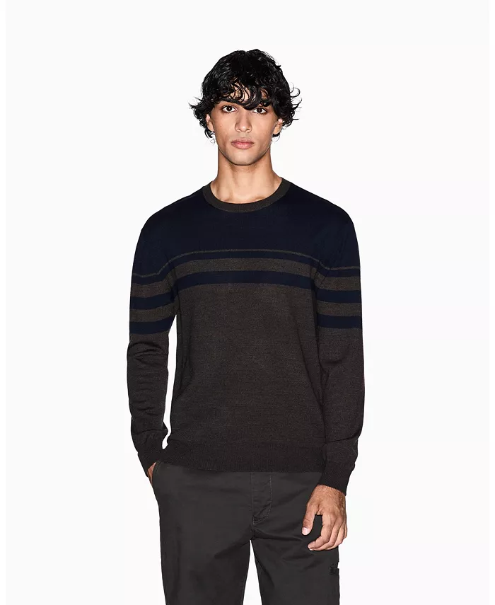 

Мужской свитер с длинным рукавом из шерстяной смеси в технике колор-блок A|X Armani Exchange