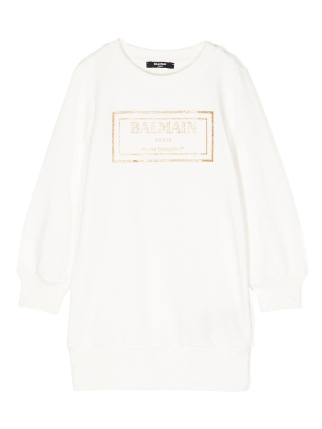 

Balmain Kids платье с логотипом, белый