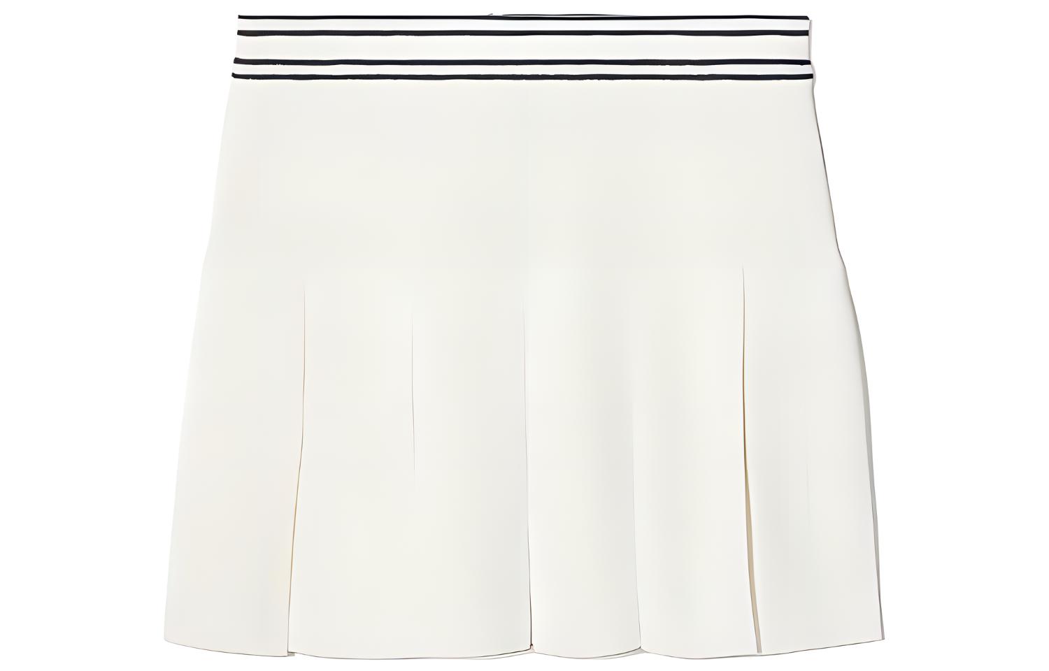 

SS23 Короткая юбка женская белая TORY BURCH
