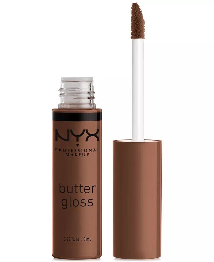 

Антипригарный блеск для губ Butter Gloss Nyx Professional Makeup, цвет Fudge Me