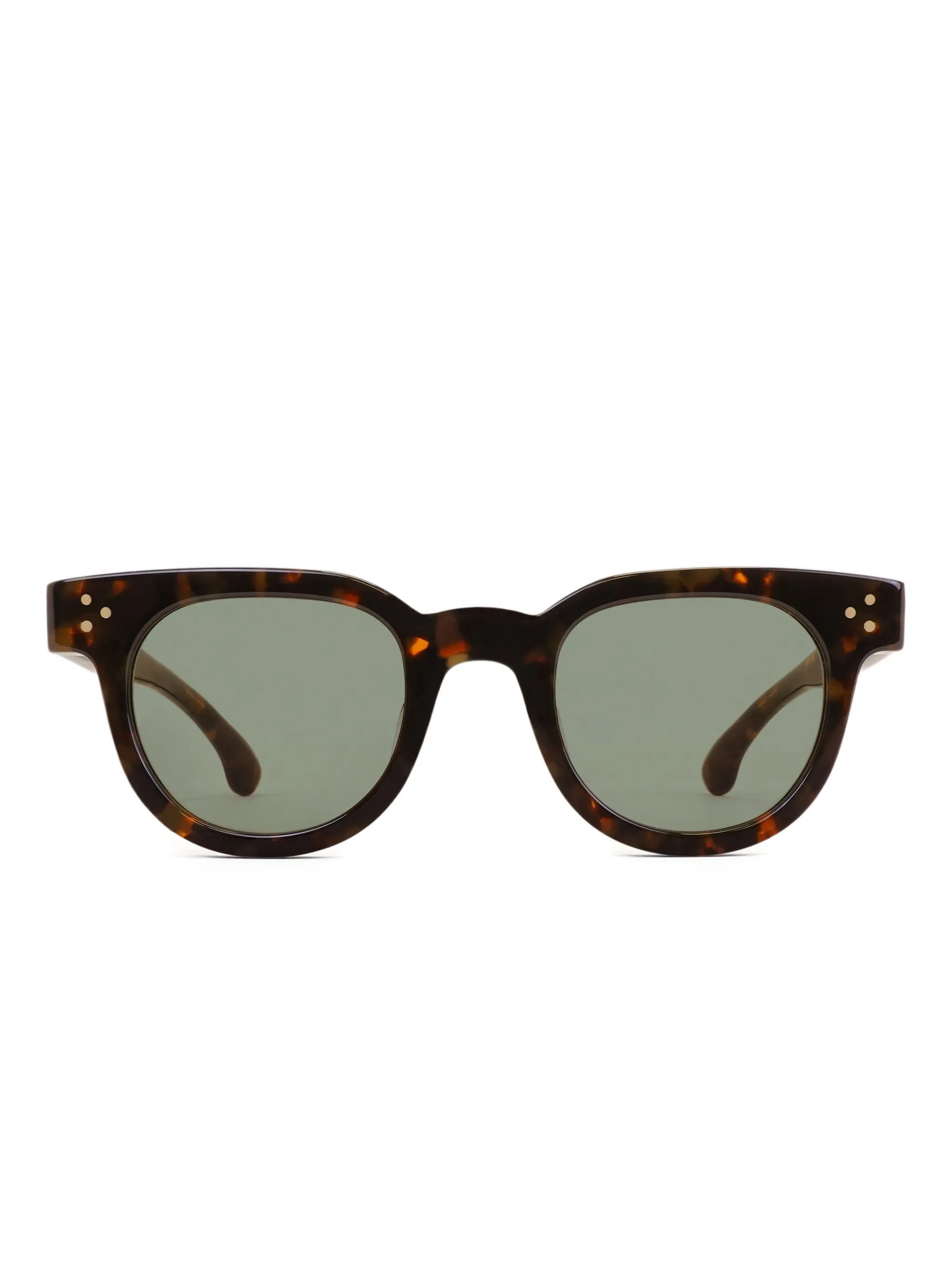 

Солнцезащитные очки в круглой оправе черепаховой расцветки Sporty & Rich, коричневый