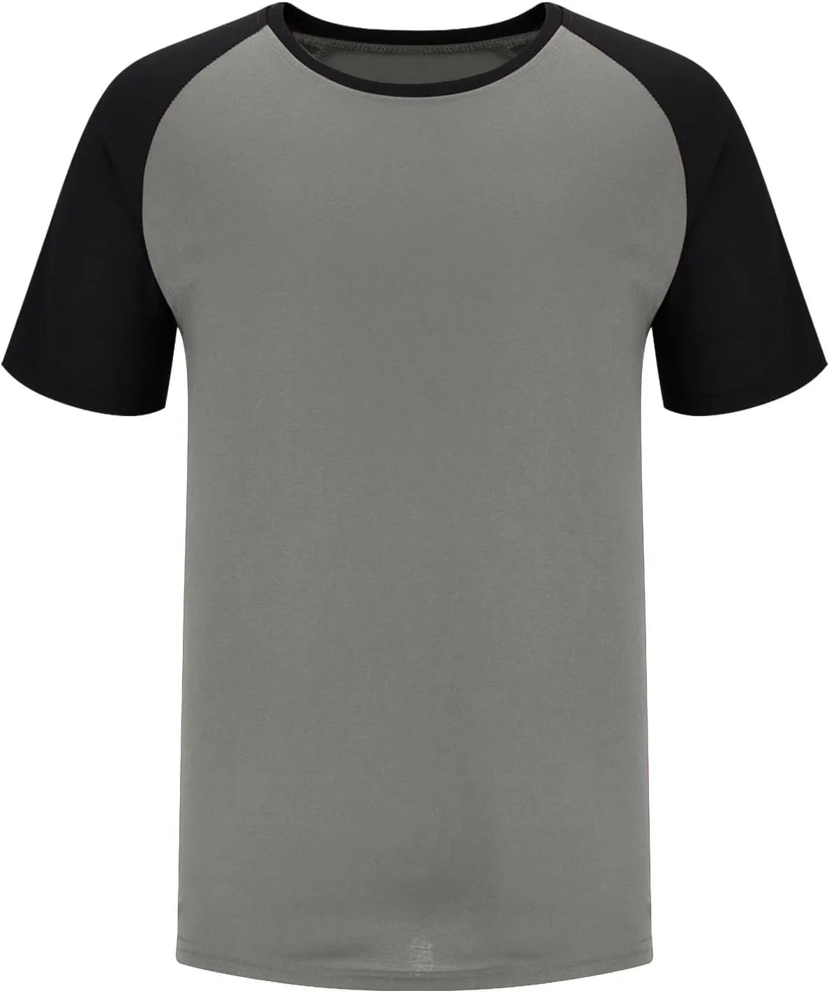 Мужская футболка Casual Slim Fit с коротким рукавом Raglan и цветным блоком — фото 4