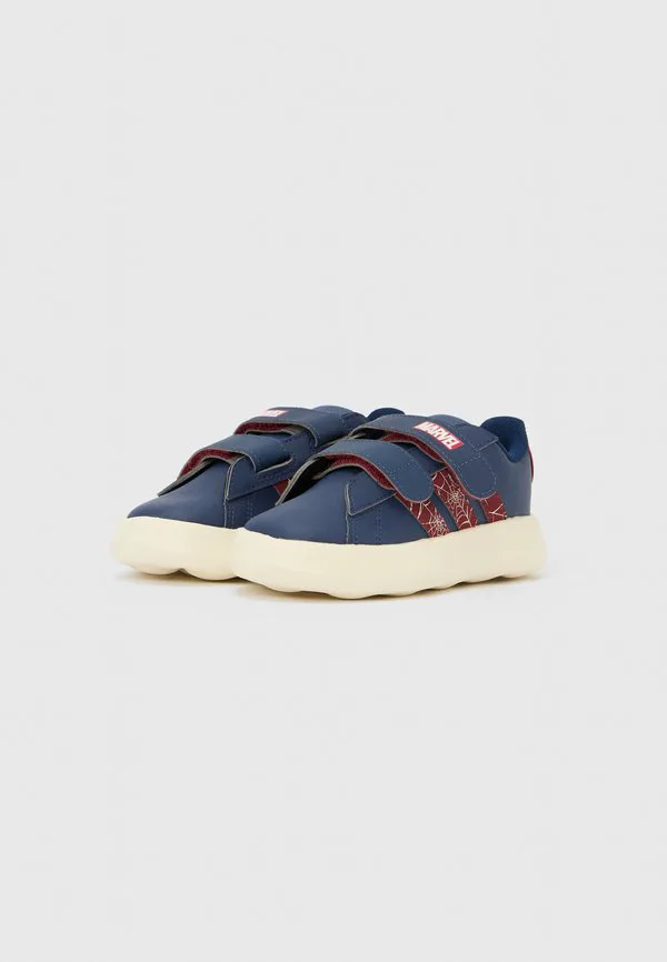 Кроссовки grand court spider-man унисекс для бега по шоссе Adidas Performance, Dark Blue/Active Maroon/Off White — фото 2