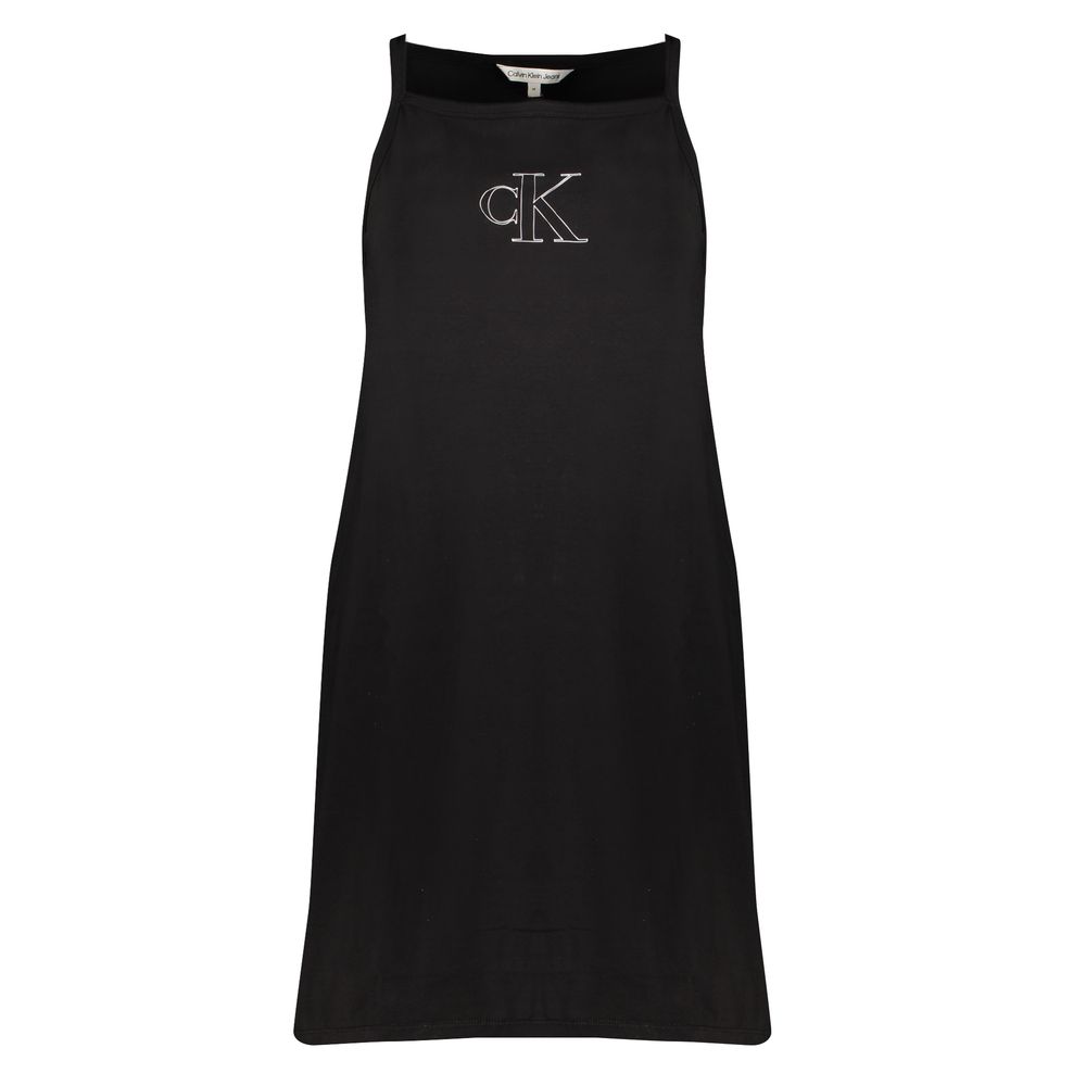 

Черное хлопковое платье Calvin Klein