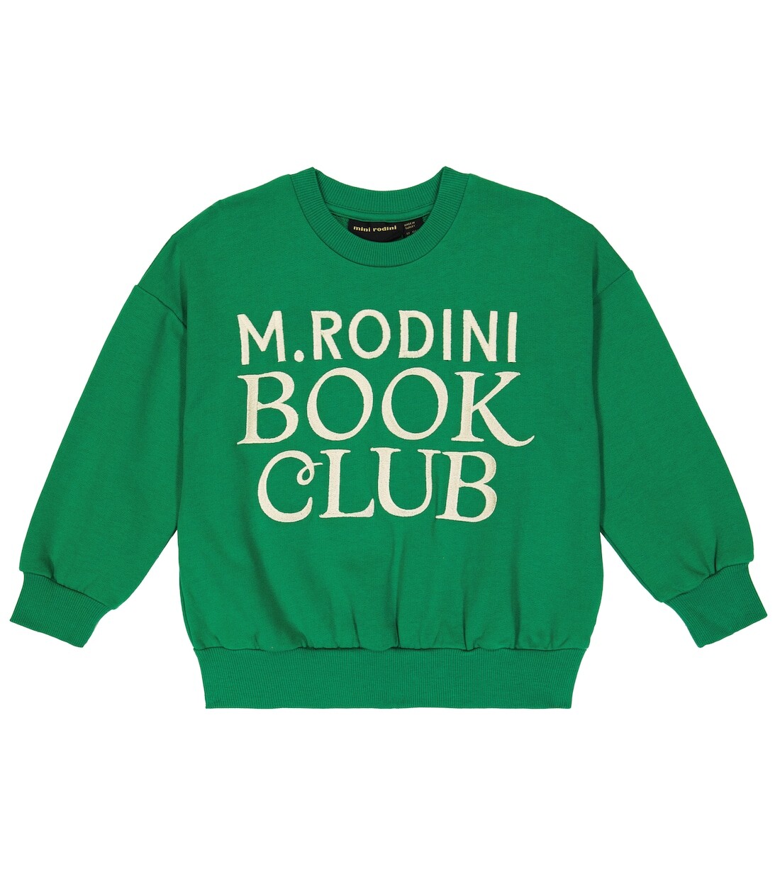 

Толстовка из хлопкового джерси с принтом Mini Rodini, зеленый