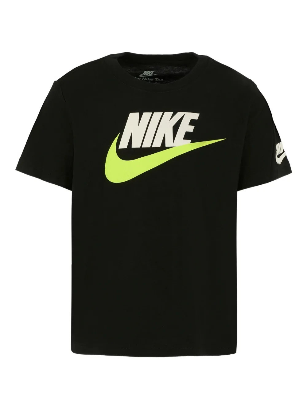 

Футболка с принтом логотипа Swoosh Nike Kids, черный