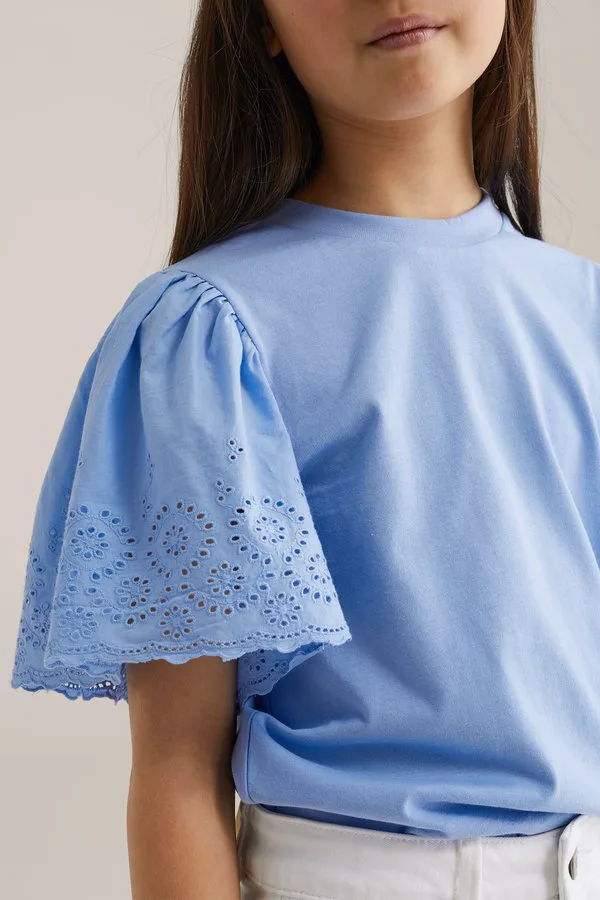 Простая футболка We Fashion, Lavender — фото 2