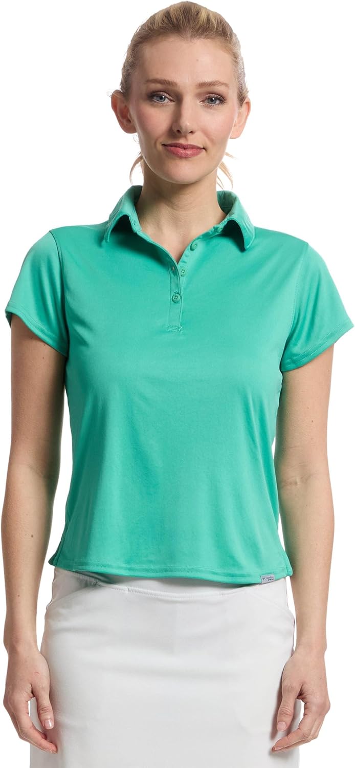 

Columbia Womens Tidal Tee короткий рукав поло, Glaze Green