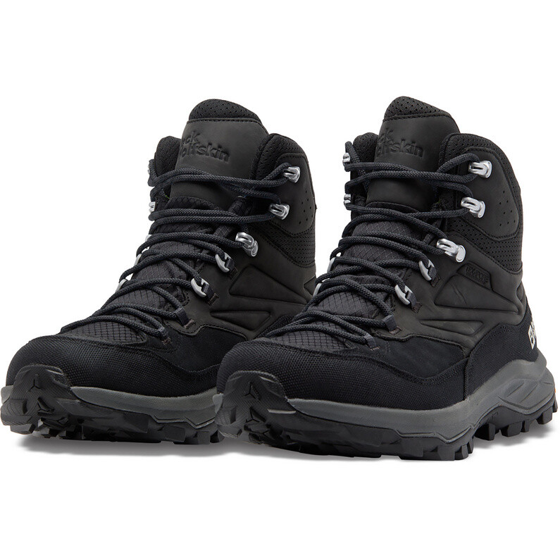 Мужские туфли Cyrox Texapore средней длины Jack Wolfskin, черный — фото 3