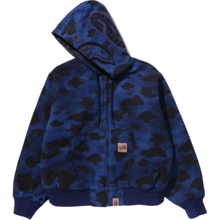 Пуховик SS26 для мужчин A BATHING APE, синий/черный — фото 3