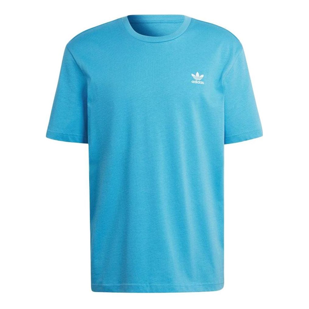 

Футболка Men's adidas originals Solid Color Logo Round Neck Casual Short Sleeve Blue T-Shirt HE9567, разноцветный