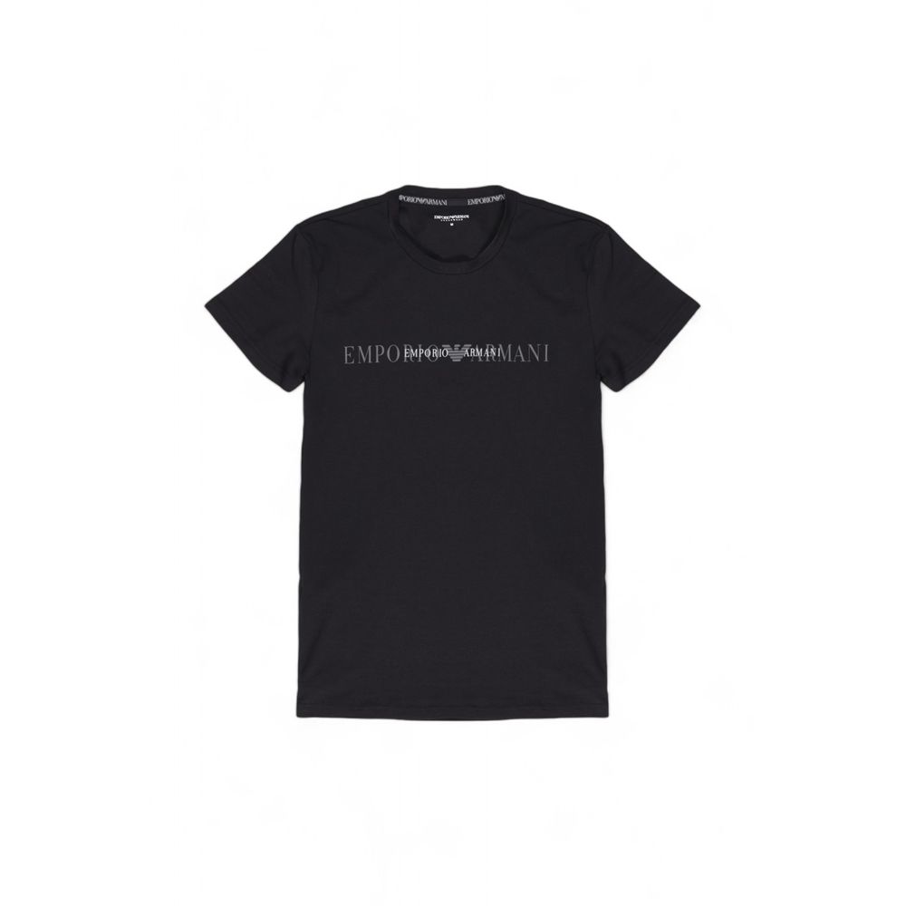 

Черная хлопковая футболка Emporio armani underwear