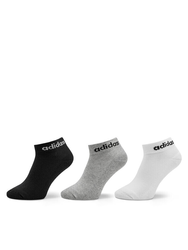 

Носки Linear Ankle Socks Cushioned Socks 3 Pairs adidas, серый