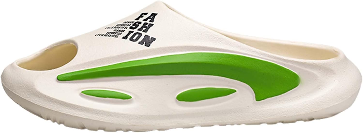 

Мужские шлепанцы для душа с толстой подошвой, противоскользящие летние шлепанцы из EVA для ношения на улице Generic, зеленый