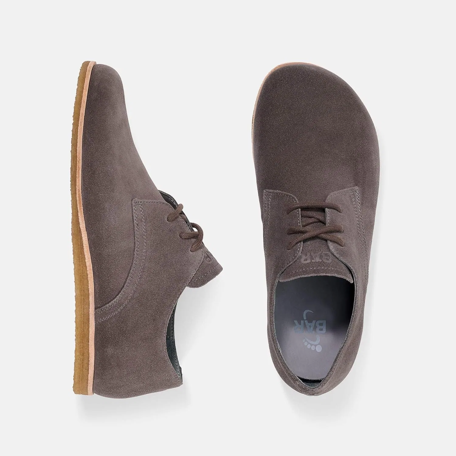 Туфли BÄR | Clint | Herren | Schnürer | Businessschuhe mit 100% Zehenfreiheit | Atmungsaktiv, Gray — фото 4