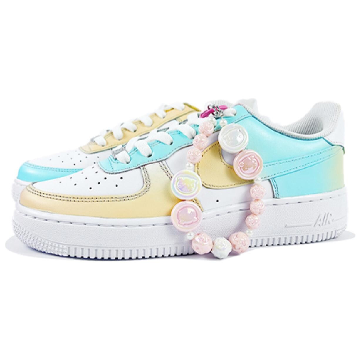 

Кроссовки Nike Air Force 1 Skateboarding Shoes Women's Low-top White/Blue/Orange, белый