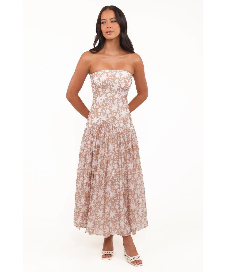 

Женское длинное платье без бретелей Nyx, цвет мокко Petal and Pup, Mocha