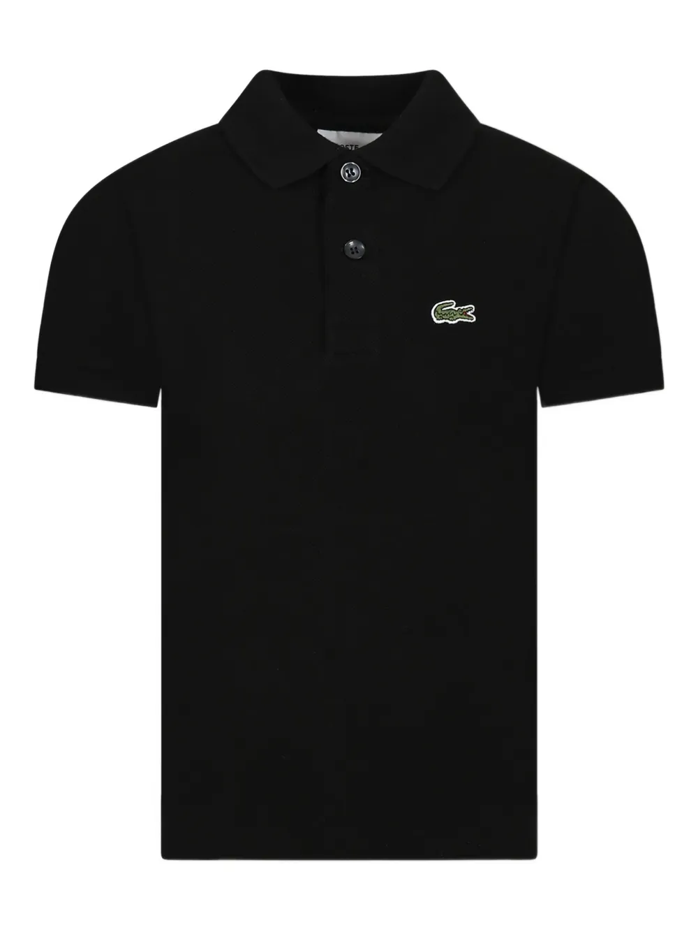 

Рубашка-поло с коротким рукавом Lacoste Kids, черный