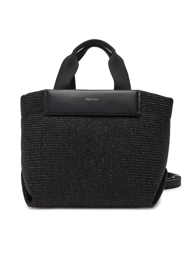 

Сумка Ck Raffia Small Tote Crossbody K60K613026 Calvin Klein, черный